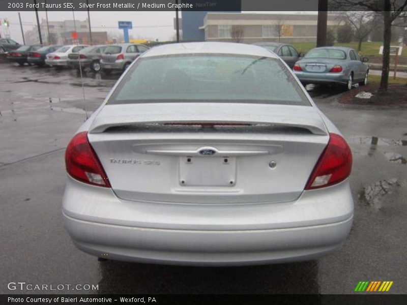 Silver Frost Metallic / Medium Graphite 2003 Ford Taurus SES
