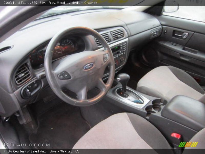 Silver Frost Metallic / Medium Graphite 2003 Ford Taurus SES