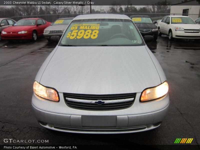 Galaxy Silver Metallic / Gray 2003 Chevrolet Malibu LS Sedan