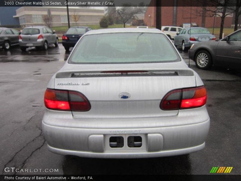 Galaxy Silver Metallic / Gray 2003 Chevrolet Malibu LS Sedan