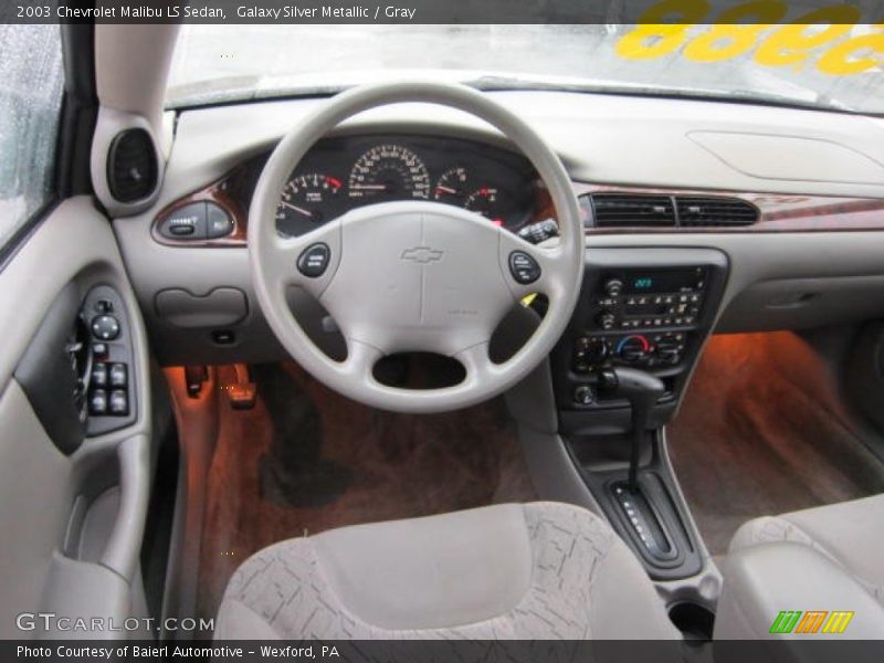 Galaxy Silver Metallic / Gray 2003 Chevrolet Malibu LS Sedan
