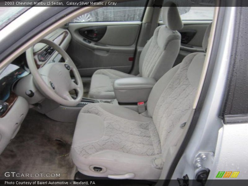 Galaxy Silver Metallic / Gray 2003 Chevrolet Malibu LS Sedan
