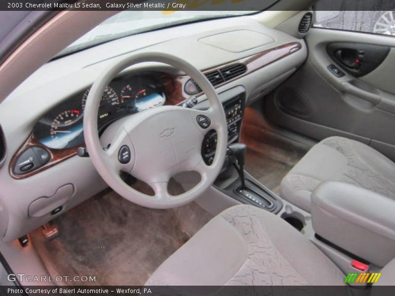 Galaxy Silver Metallic / Gray 2003 Chevrolet Malibu LS Sedan