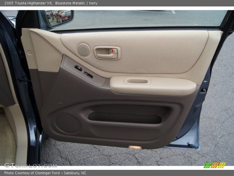 Bluestone Metallic / Ivory 2005 Toyota Highlander V6