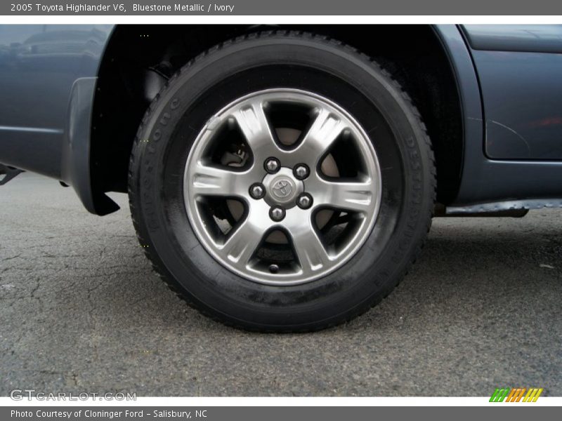 Bluestone Metallic / Ivory 2005 Toyota Highlander V6