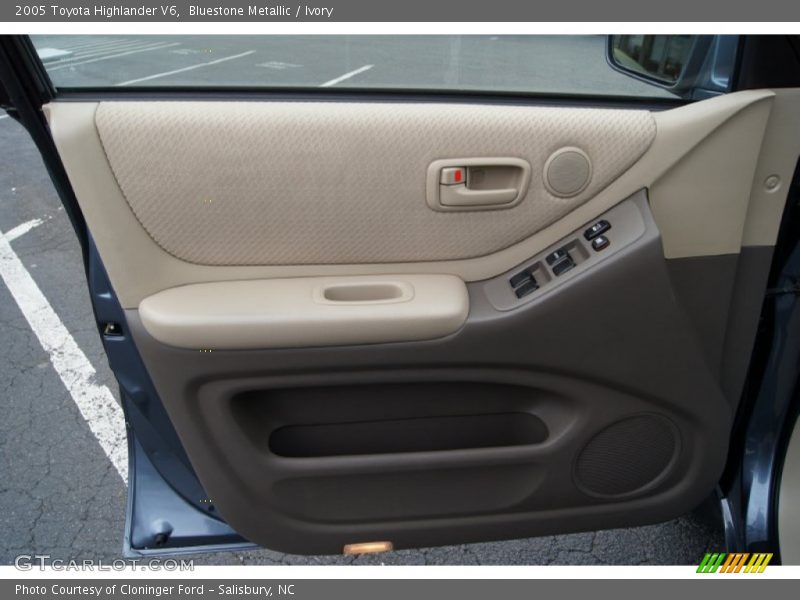 Bluestone Metallic / Ivory 2005 Toyota Highlander V6