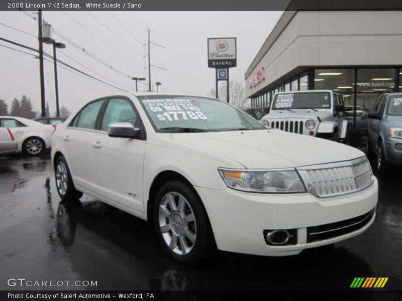 White Suede / Sand 2008 Lincoln MKZ Sedan