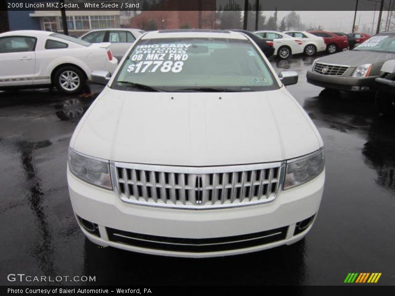 White Suede / Sand 2008 Lincoln MKZ Sedan