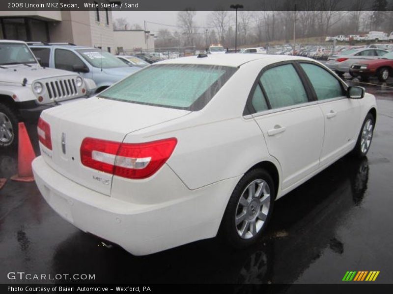White Suede / Sand 2008 Lincoln MKZ Sedan