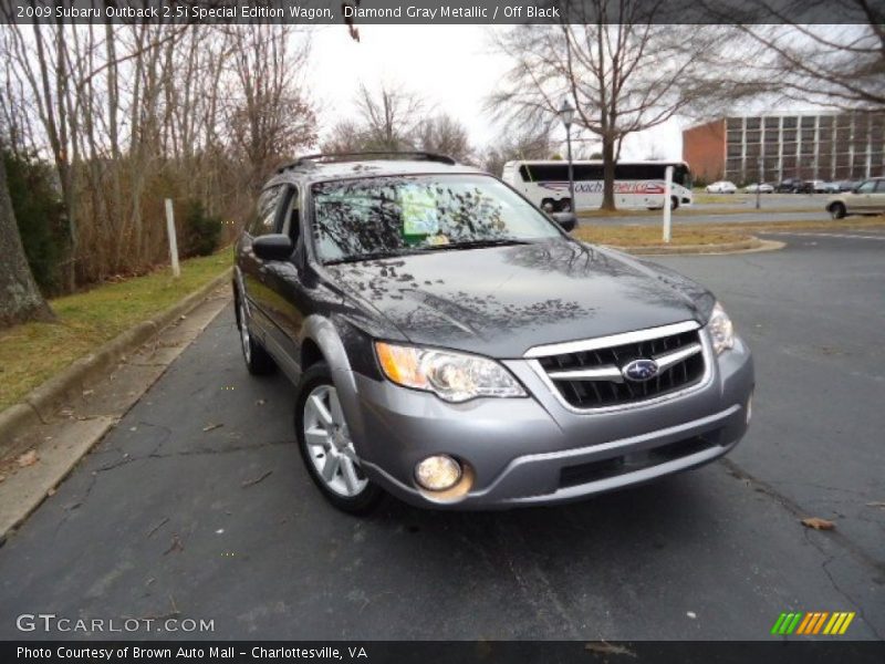 Diamond Gray Metallic / Off Black 2009 Subaru Outback 2.5i Special Edition Wagon