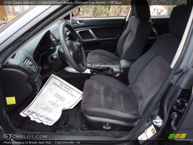  2009 Outback 2.5i Special Edition Wagon Off Black Interior
