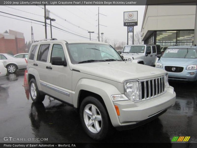 Light Graystone Pearl / Pastel Pebble Beige Mckinley Leather 2009 Jeep Liberty Limited 4x4