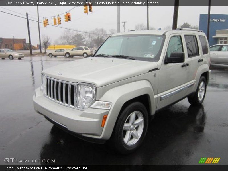 Light Graystone Pearl / Pastel Pebble Beige Mckinley Leather 2009 Jeep Liberty Limited 4x4