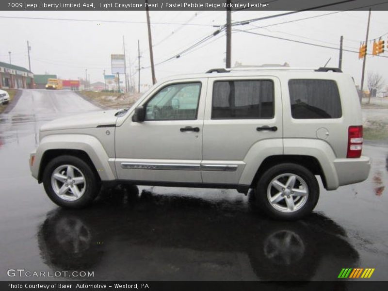 Light Graystone Pearl / Pastel Pebble Beige Mckinley Leather 2009 Jeep Liberty Limited 4x4