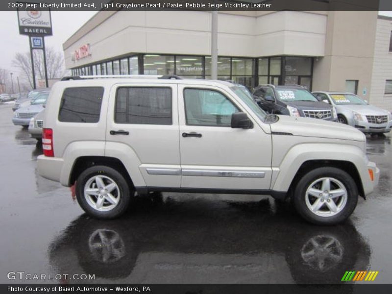 Light Graystone Pearl / Pastel Pebble Beige Mckinley Leather 2009 Jeep Liberty Limited 4x4