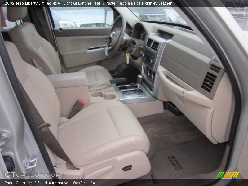 Light Graystone Pearl / Pastel Pebble Beige Mckinley Leather 2009 Jeep Liberty Limited 4x4
