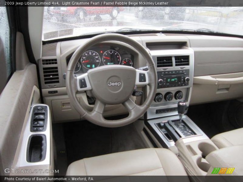 Light Graystone Pearl / Pastel Pebble Beige Mckinley Leather 2009 Jeep Liberty Limited 4x4