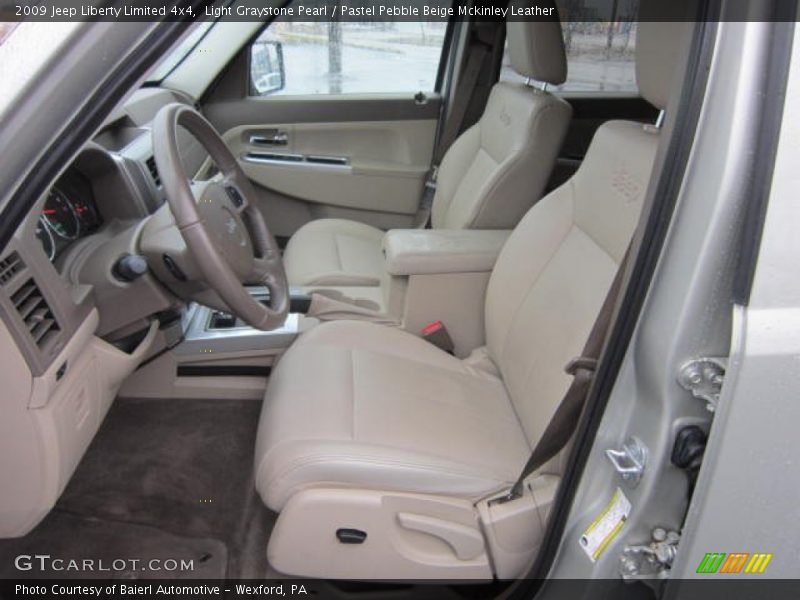 Light Graystone Pearl / Pastel Pebble Beige Mckinley Leather 2009 Jeep Liberty Limited 4x4