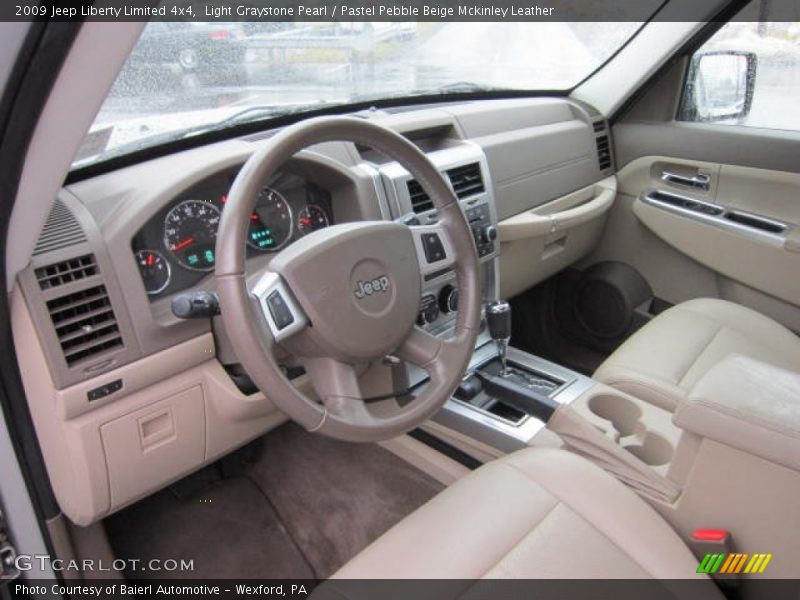Light Graystone Pearl / Pastel Pebble Beige Mckinley Leather 2009 Jeep Liberty Limited 4x4