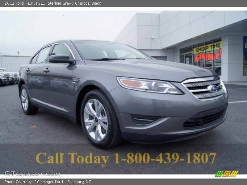 Sterling Grey / Charcoal Black 2012 Ford Taurus SEL