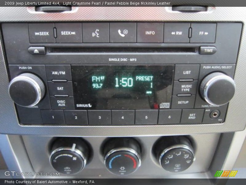 Light Graystone Pearl / Pastel Pebble Beige Mckinley Leather 2009 Jeep Liberty Limited 4x4