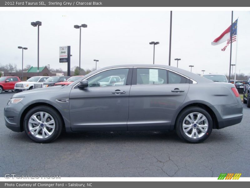 Sterling Grey / Charcoal Black 2012 Ford Taurus SEL