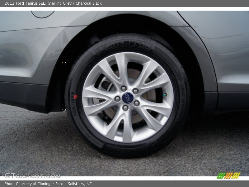 Sterling Grey / Charcoal Black 2012 Ford Taurus SEL