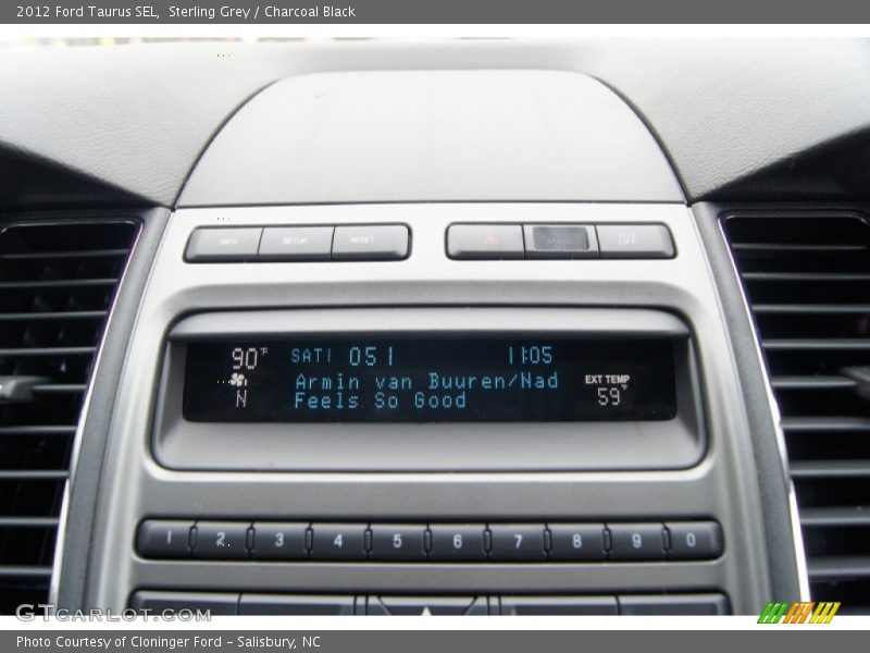 Sterling Grey / Charcoal Black 2012 Ford Taurus SEL