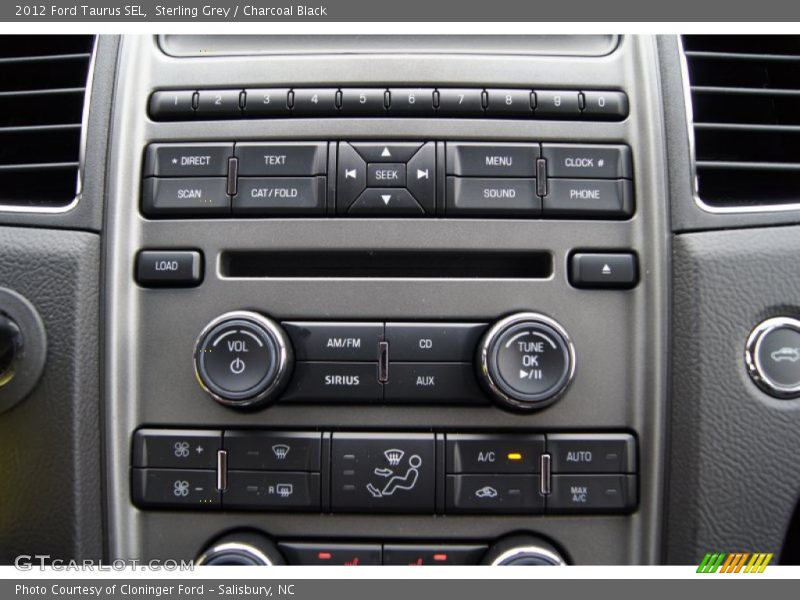 Sterling Grey / Charcoal Black 2012 Ford Taurus SEL