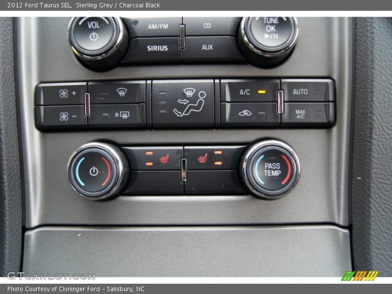 Sterling Grey / Charcoal Black 2012 Ford Taurus SEL