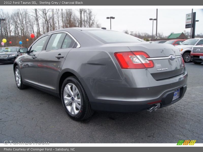 Sterling Grey / Charcoal Black 2012 Ford Taurus SEL
