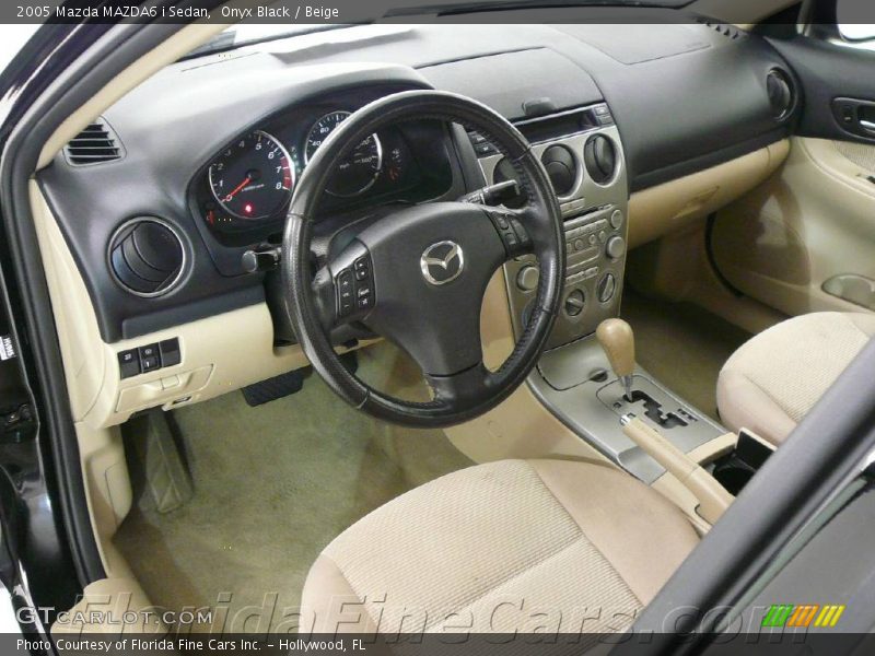 Onyx Black / Beige 2005 Mazda MAZDA6 i Sedan