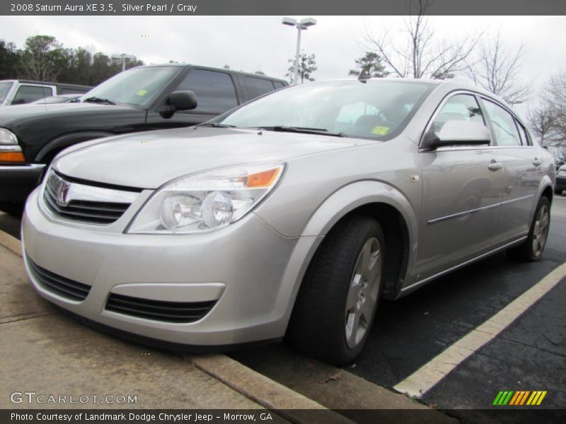 Silver Pearl / Gray 2008 Saturn Aura XE 3.5