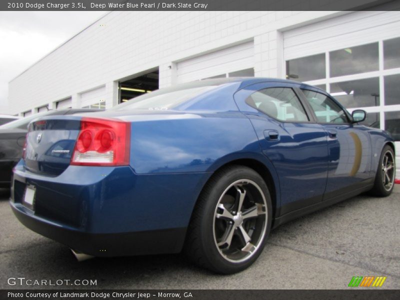 Deep Water Blue Pearl / Dark Slate Gray 2010 Dodge Charger 3.5L