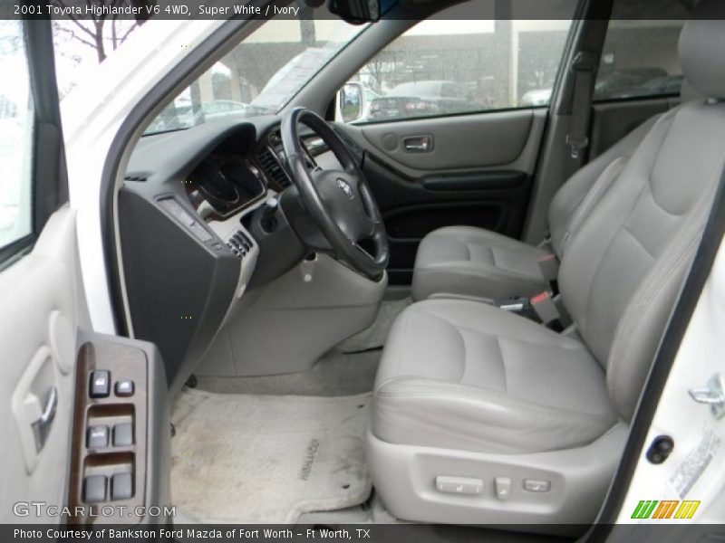 Super White / Ivory 2001 Toyota Highlander V6 4WD