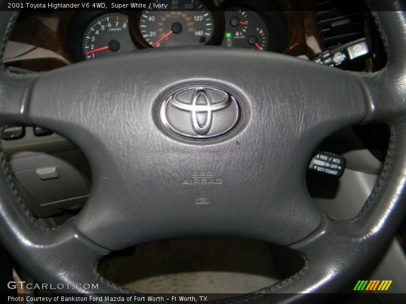 Super White / Ivory 2001 Toyota Highlander V6 4WD