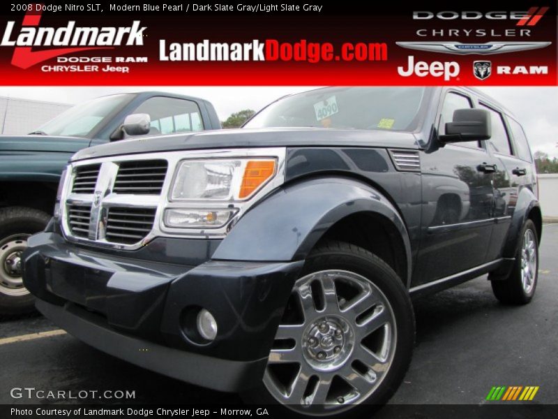 Modern Blue Pearl / Dark Slate Gray/Light Slate Gray 2008 Dodge Nitro SLT