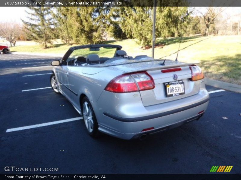 Silver Metallic / Parchment/Black 2007 Saab 9-3 Aero Convertible