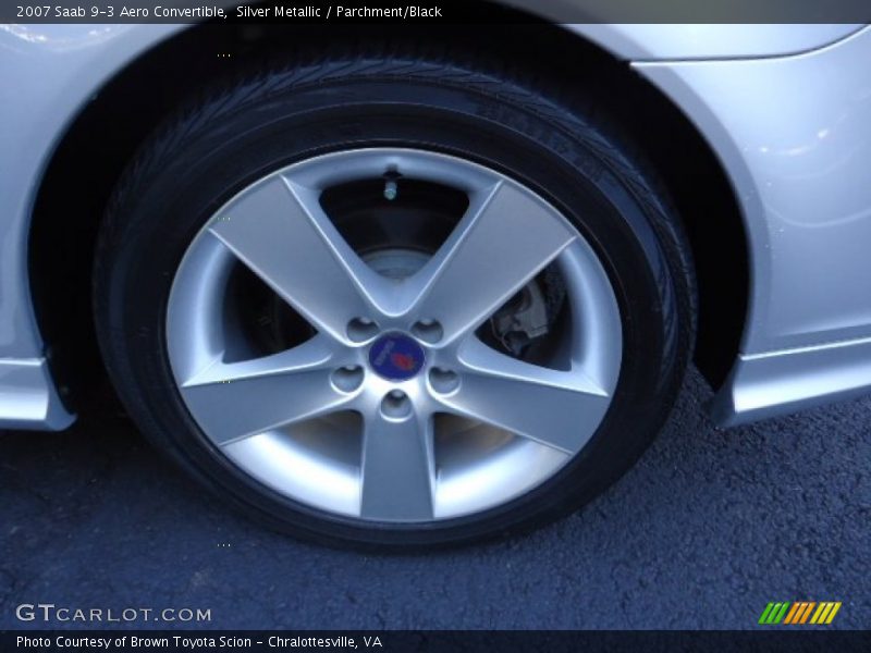 Silver Metallic / Parchment/Black 2007 Saab 9-3 Aero Convertible
