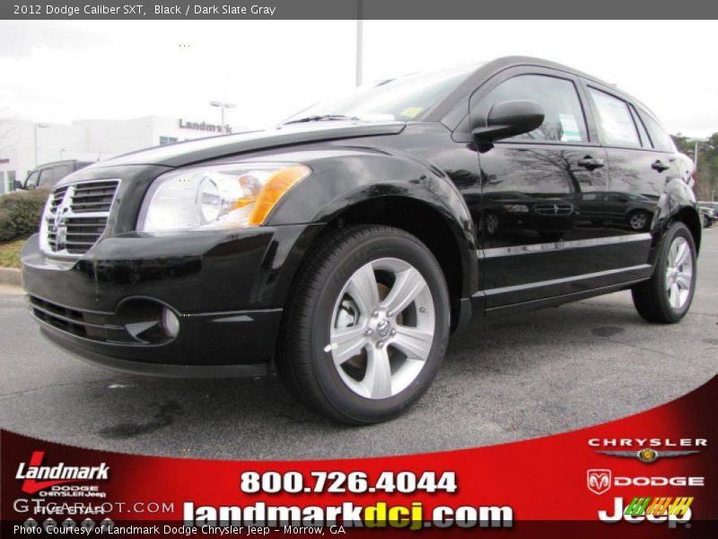 Black / Dark Slate Gray 2012 Dodge Caliber SXT