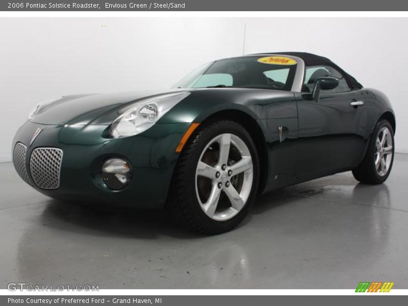 Envious Green / Steel/Sand 2006 Pontiac Solstice Roadster