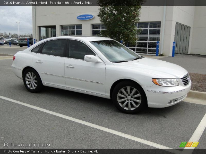 Porcelain White Pearl / Beige 2010 Hyundai Azera Limited