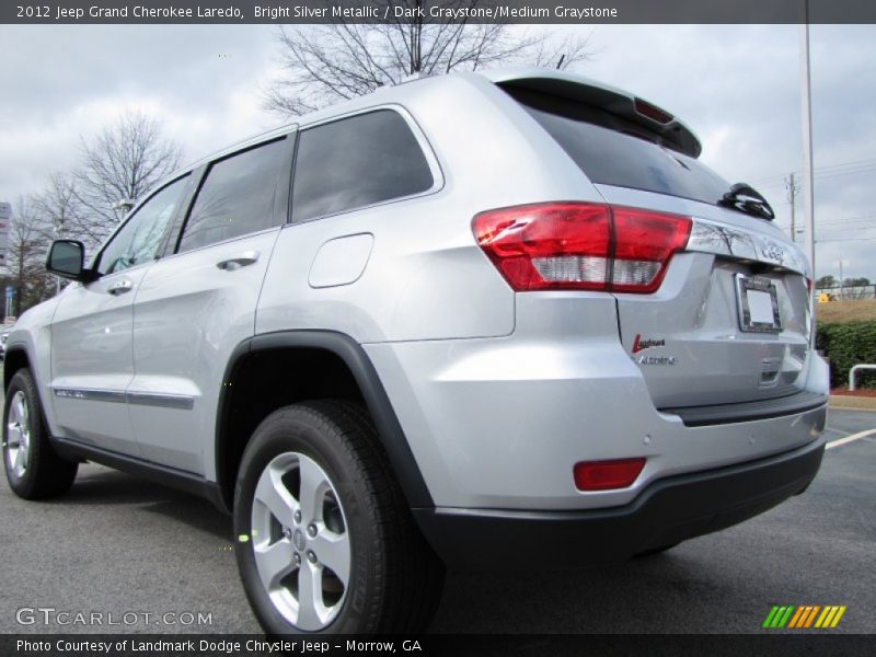 Bright Silver Metallic / Dark Graystone/Medium Graystone 2012 Jeep Grand Cherokee Laredo