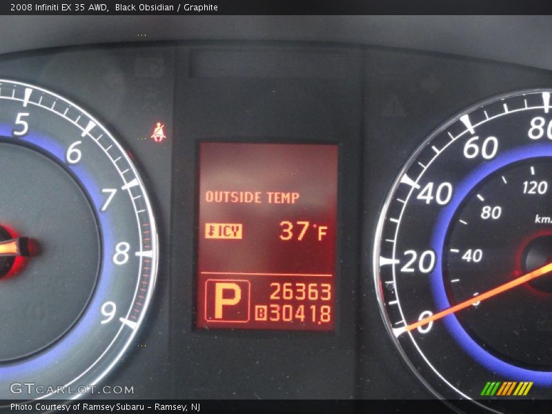 Black Obsidian / Graphite 2008 Infiniti EX 35 AWD