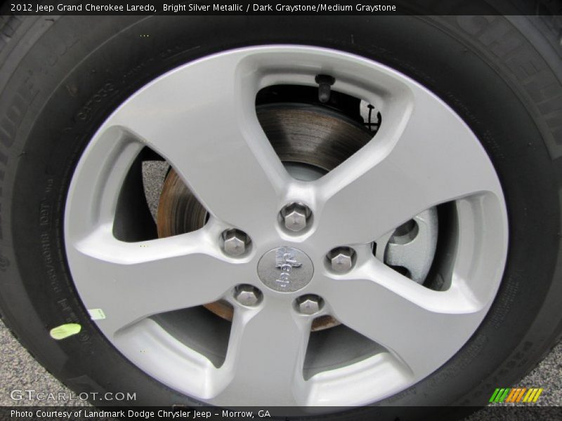 Bright Silver Metallic / Dark Graystone/Medium Graystone 2012 Jeep Grand Cherokee Laredo