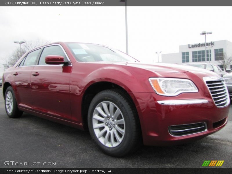 Deep Cherry Red Crystal Pearl / Black 2012 Chrysler 300