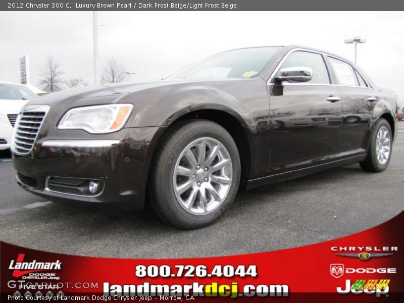 Luxury Brown Pearl / Dark Frost Beige/Light Frost Beige 2012 Chrysler 300 C