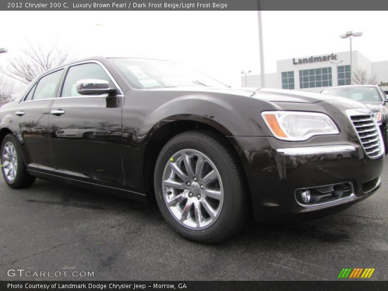 Luxury Brown Pearl / Dark Frost Beige/Light Frost Beige 2012 Chrysler 300 C