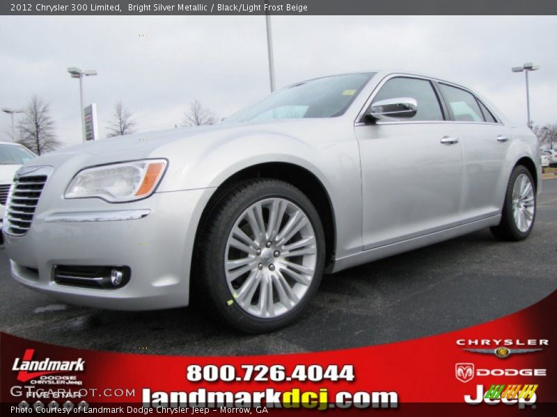Bright Silver Metallic / Black/Light Frost Beige 2012 Chrysler 300 Limited
