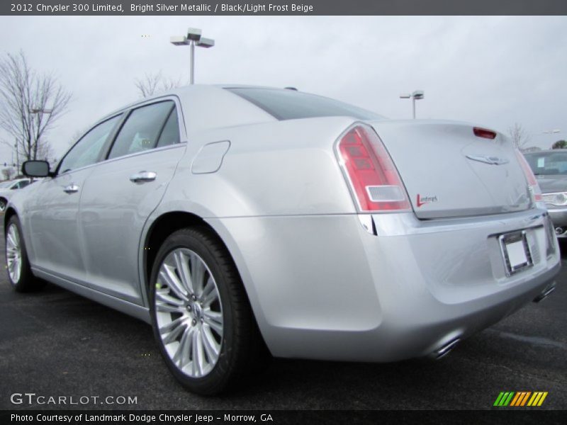 Bright Silver Metallic / Black/Light Frost Beige 2012 Chrysler 300 Limited